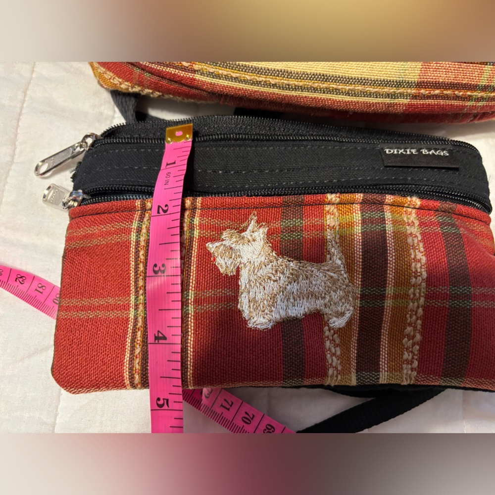 Dixie Bags Purse with Wallet Crossbody Bag Plaid With Scotty Dog - Picture 15 of 15